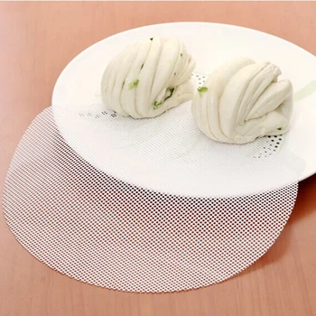 

Wholesale Silicone Steamer Non-Stick Pad Round Dumplings Mat Steamed Buns Baking Pastry Dim Sum Mesh home Kitchen Cooking Tools