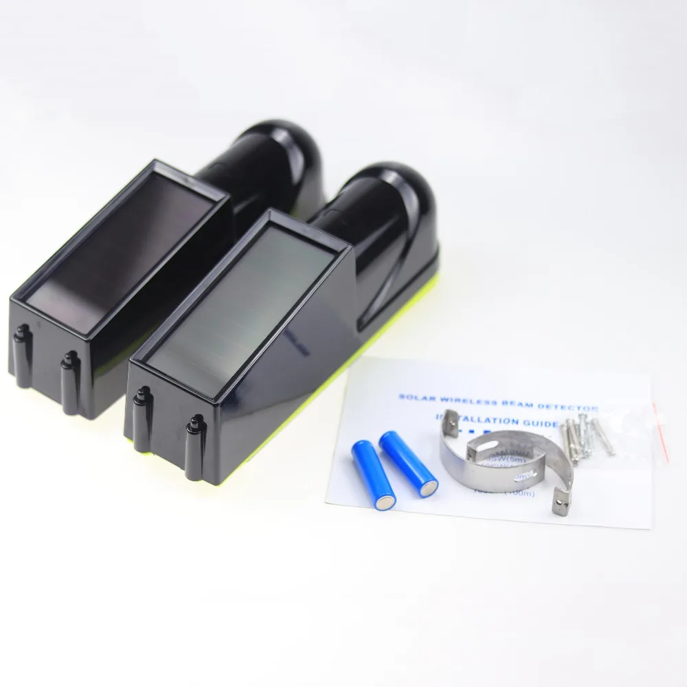 auto driveway alarm Wireless Dual Photoelectric Beam Detector Solar Power Outdoor 60m auto driveway alarm Wireless Dual Photoelectric Beam Detector Solar Power Outdoor 60m