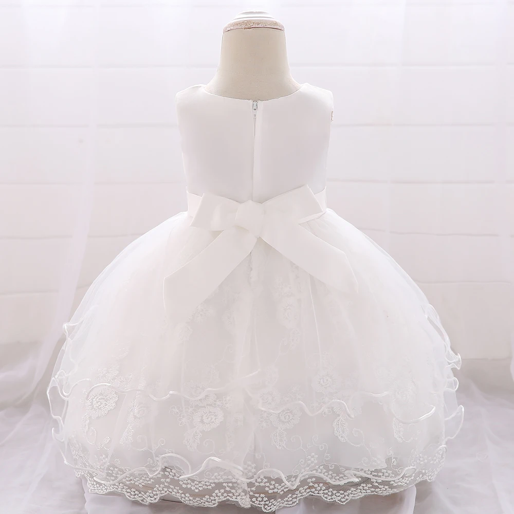 Платье для маленьких девочек коллекция года; одежда на свадьбу; платье принцессы для девочек; детское платье на крестины; Возраст 2-1 года; вечерние платья для девочек на первый день рождения
