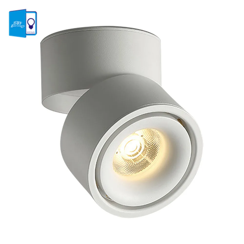

[DBF]White Foldable Surface Mounted Ceiling Downlight 7W 10W 12W 15W LED Ceiling Spot Light for Kitchen Living room Decoration