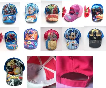 

12 pcs Mixed Cartoon Adjustable Fashion Sun Hat Mario Casual Cosplay Baseball Cap Child gift MZ10