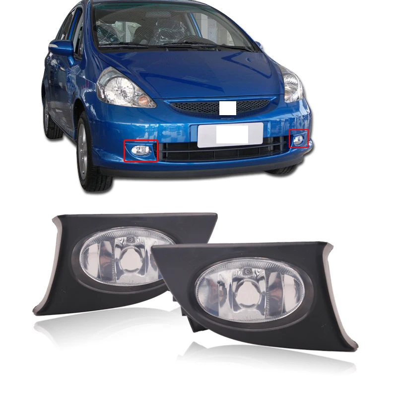 

CAPQX 1Pair High Quality Fog Lamp Light Front Bumper Lamp For FIT JAZZ Hatchback GD1 GD3 2005-2008 33951-SAA-H11 33901-SAA-H11