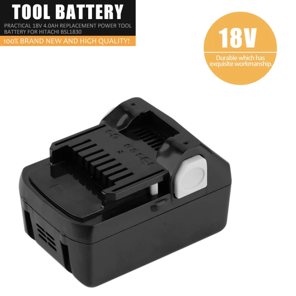 Prix pour Spécial Véritable 18 V 4.0ah Rechargeable Au Lithium Batterie Pratique Remplacement Power Tool Batterie Pour Hitachi BSL1830 Prix pour Spécial Véritable 18 V 4.0ah Rechargeable Au Lithium Batterie Pratique Remplacement Power Tool Batterie Pour Hitachi BSL1830