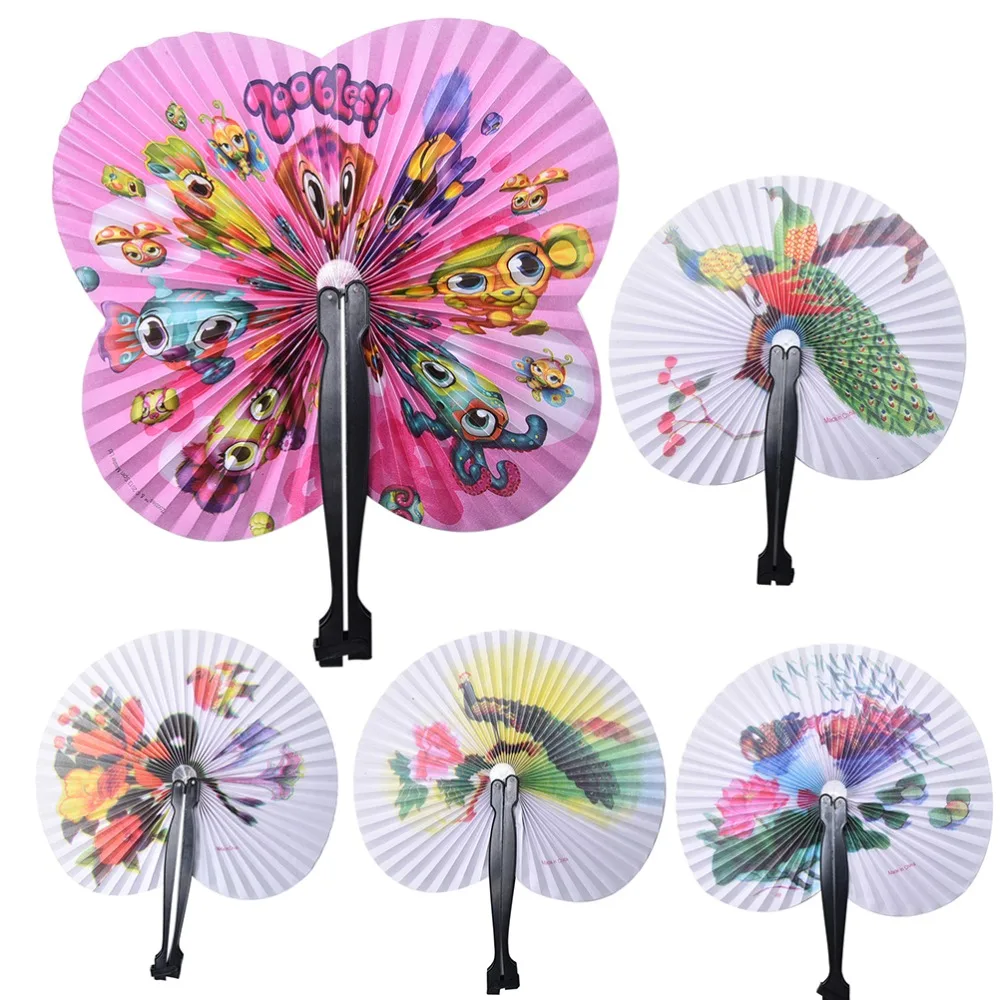 2018 Summer Women Girl Dancing Fan New Elegant Plum Blossom Flower Print Japanese Chinese Folding Hand Fans