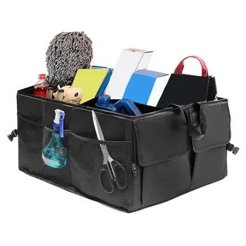 

Car Waterproof Thickened Foldable Makeup Bag Large Capacity Storage Bag Box Auto Organizer