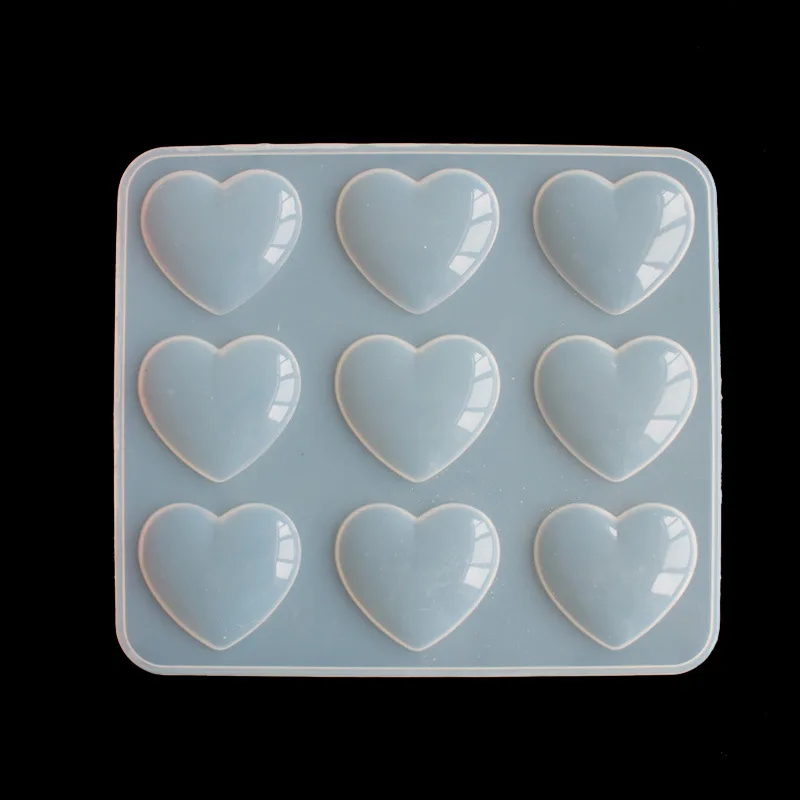Силиконовая форма Сердце Сделай Сам эпоксидная смола ремесла для изготовления украшений вручную инструменты зеркальные формы для кристаллов Торт Помадка шоколад