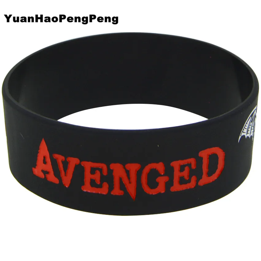 25 шт. 1 дюйм широкий силиконовый браслет Avenged Sevenfold резиновый новый металлический