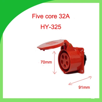

32A four core three phase 380V water explosion dust proof industrial plug socket