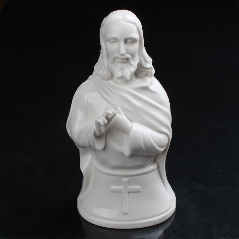 Christianity ceramic Jesus figurine home decor crafts room decoration