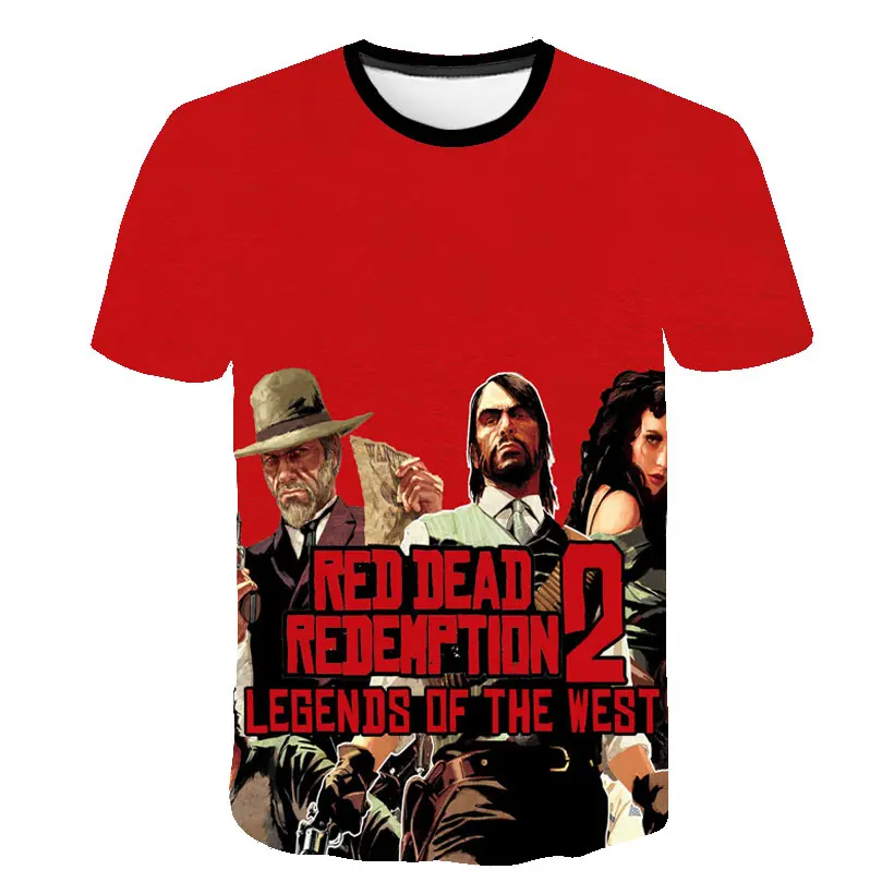 

Hip Hop Fashion Brand Clothing RED DEAD REDEMPTION 2 3D Printed Short Sleeve T Shirt Women Men Anime Cool Harajuku Graphic Tees