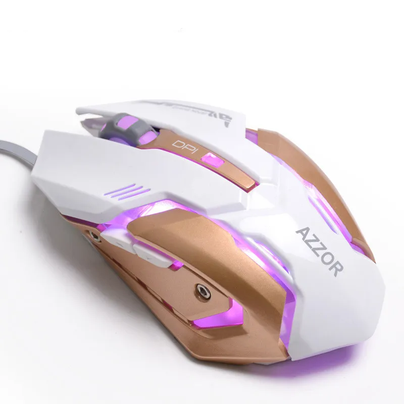 

Wired USB Macro Definition Machining Professional eSports Gaming Mouse 4-color Breathing Accurate Positioning for Desktop PC