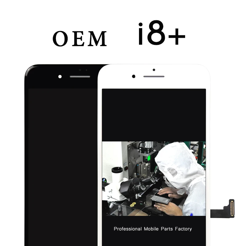 

5.5 inch For Iphone 8Plus lcd 100% no dead pixel OEM 5pcs LCD premium Display Screen With Touch Screen digitizer replacemt