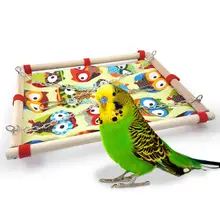 Попугай холст гамак птица избушка попугай игра скалолазание качели маленькие подвесные кровати