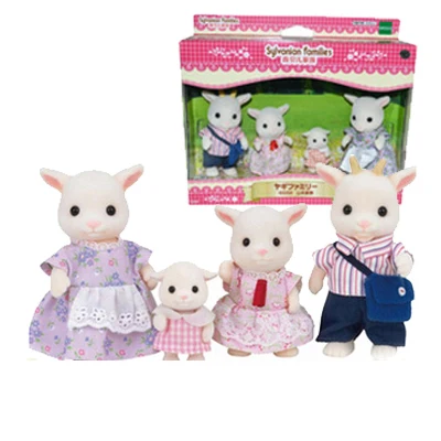 Sylvanian Families кукольный домик пушистая фигурка животного Семейный комплект кролик/медведь/собаки/белки/кошка/овца/обезьяна новинка - Цвет: 60058