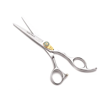 

6" 17.5cm AQIABI Gold Screw Thinning Scissors Cutting Shears Hairdresser's Shears Antler Teeth Professional Hair Scissors A1115