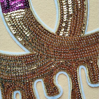 

10 Pcs/lot New Large Embroidery Sequins Patches Designer Eye Cloth Clothing Decoration Sewing Accessories Boutique Wholesale