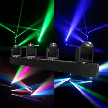 4 головы луч пейзаж свет 4x10 Вт RGBW Led движущийся головной свет DMX Floorlight для DJ Дискотека ночной клуб вечерние события шоу Этап