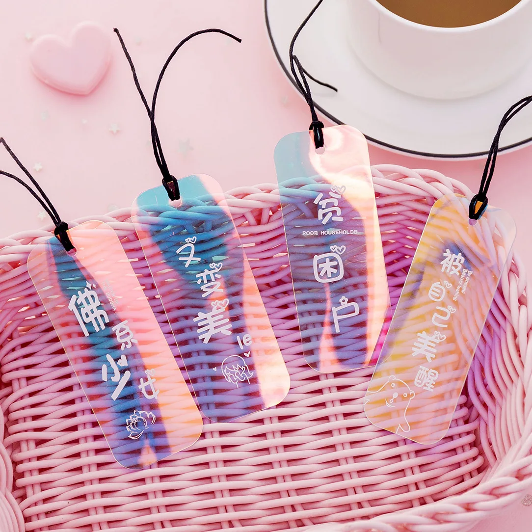 

1 Pcs Creative Bookmark Student Stationery Simple Flip Book Clip Office Supplie Gift Random Delivery