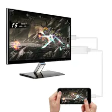 Lightning to HDMI Cable. No Need Setup.No Need WIFI. NO Need Personal Hotspot. 6.4 Ft 1080P lightning digital AV adapter