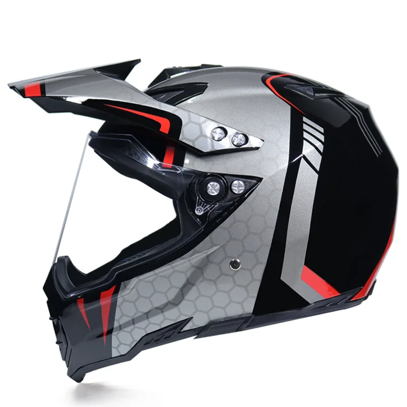 Мотоциклетный шлем, мотоциклетный шлем, шлем для мотокросса, мотоциклетный, туристический, гоночный, Casco, Moto Capacetes, внедорожный шлем - Цвет: WLT-128 Red Line