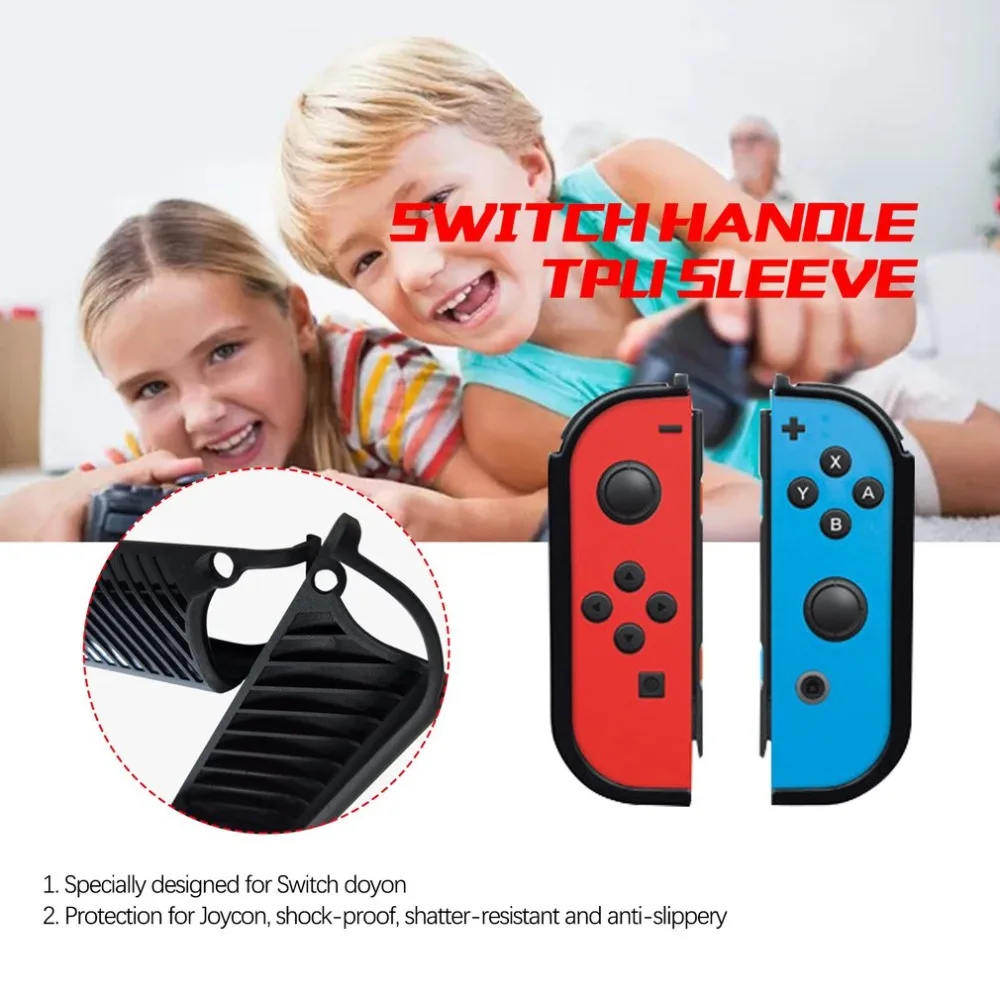 

Soft Protective Handle Grip Case Console TPU Shell Handle Grip Anti-Shock Cover Silicone Case for Nintendo Switch Drop Shipping
