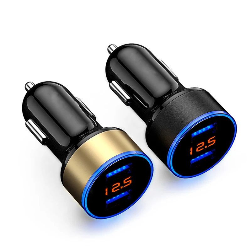 

smart fast charge Dual Usb Car Charger 3.1A Car Cigarette Lighter Universal Mini USB Auto Oplader Voor Mobiele Telefoon Tablet