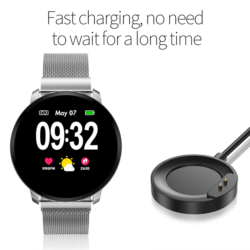 

Smart Watch Men Watch OLED Color Screen Women Fashion Fitness Tracker Heart Rate Blood Pressure Oxygen watch For IOS Android