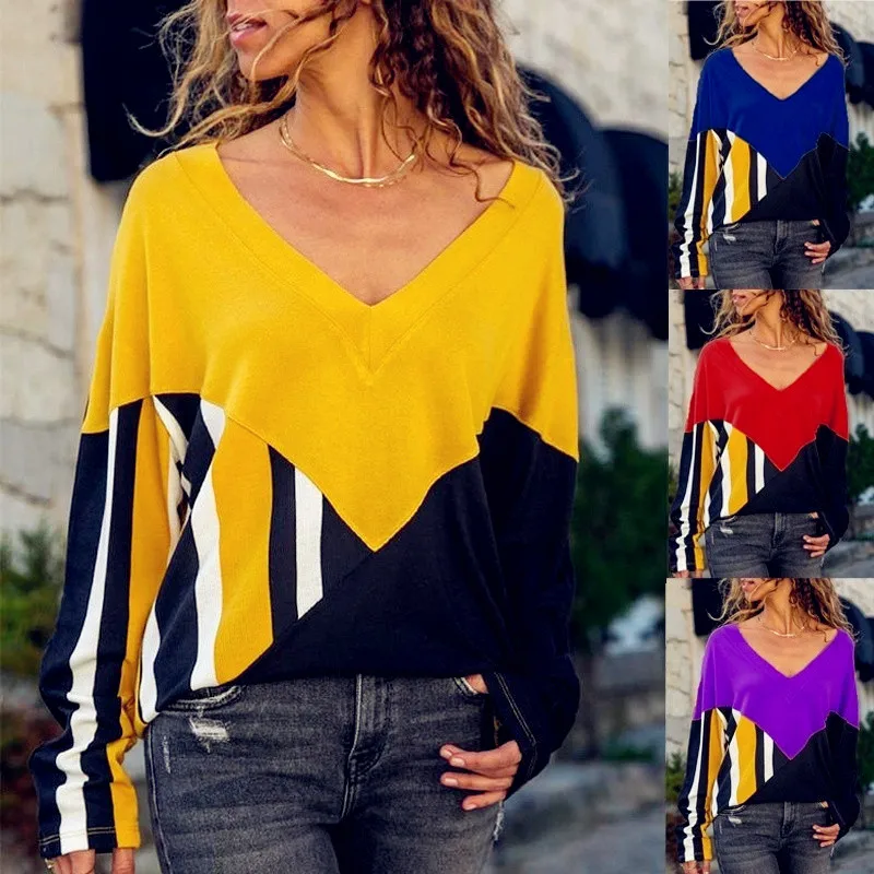 

2019 Winter Spring Women Tops Patchwork Casual Befree Long Sleeve Casual Plus Sizes Boho Large Big Loose Shirts Femme