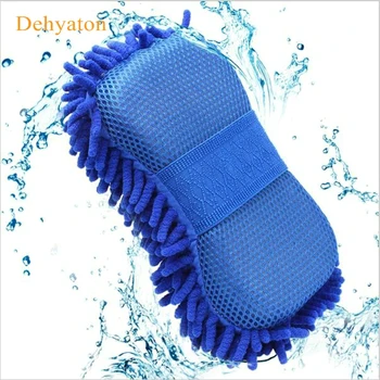 

Dehyaton Car wash gloves car cleaning sponge Car Window Cleaning Ultrafine Fiber Chenille Anthozoan Washer Sponge Brush Supplies