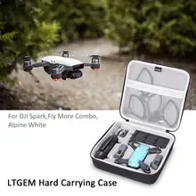 LTGEM чехол для DJI Spark Drone подходит для 4 батарей дрона, защита пропеллера, зарядное устройство, пульт дистанционного управления и другие аксессуары-Bl