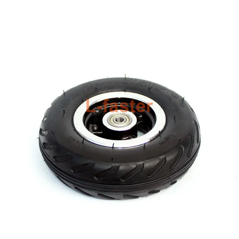 6X2 надувание колеса шины использовать " шины сплава концентратор 160 мм пневматические шины скутер INS - Цвет: Wheel Complete Set