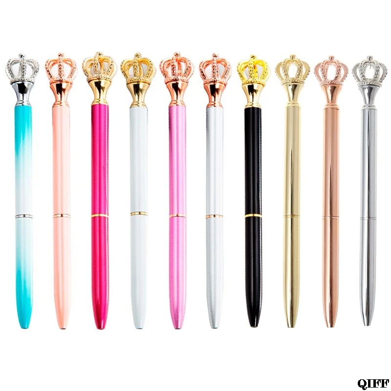 

Drop Ship&WholesaleExquisite Shining Crown Ballpoint Pen Crystal Diamond Writing Tool Office Supplies Student StationeryJune 3
