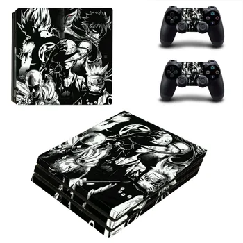 

One Piece Dragon Ball Naruto One Punch Man PS4 Pro Skin Sticker Decal for PlayStation 4 Console and 2 Controller PS4 Pro Skin