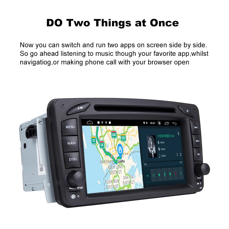 Xonrich 2 Din Android 9,0 Автомобильный мультимедийный плеер для Mercedes/Benz/W209/W203/W168/M/ML/W168/W463/Viano/W639/Vito/Vaneo Авторадио