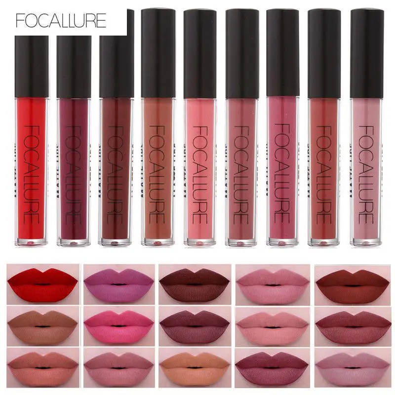 Focallure Matte сексуальный Жидкий блеск для губ матовый Lipsick стойкий Водонепроницаемый Косметический макияж увлажняющий блеск для губ Косметика для макияжа