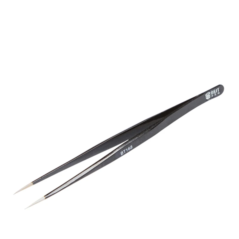 

202 Stainless Steel Sharp Point AntiMagnetic Anti-Static ESD Tweezers