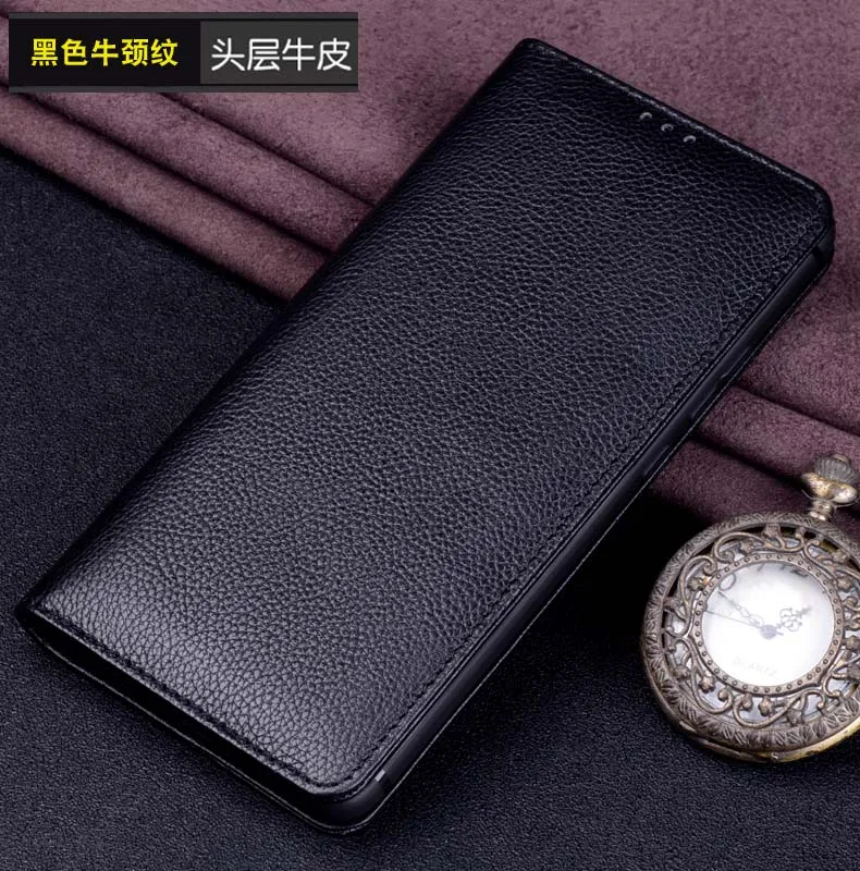 Настоящий Роскошный кожаный чехол s для Xiaomi Redmi Note 7 Чехол ручной работы на заказ флип-чехол для телефона для Fundas Note7 задний Чехол - Цвет: 7