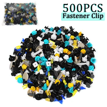 

1Set /500Pcs Auto Mixed Fastener Clip Bumper Car Push Engine for Fender Fastener Clip Door Trim Panel Clip Fastene