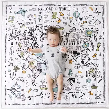 

Baby Crawling Mat Cute Giraffe Playing Carpet Children Bedroom Decor Living Room Rugs Game Pad Baby Game Blanket In Stock