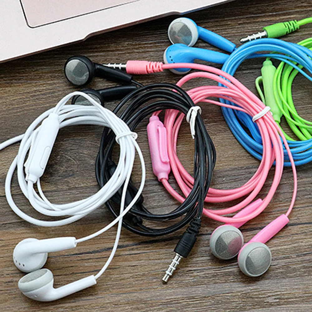 

qijiagu 3.5mm interface color crystal line control headset handset universal earplug manufacturers wholesale ear earphone