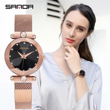 2018 Luxury Brand lady Crystal Watch Women Dress Watch Fashion Rose Gold Quartz Watches Female Stainless Steel Wristwatches P256 newest luxury brand lady crystal watch women dress watches fashion diamond quartz watch female stainless steel wristwatches
