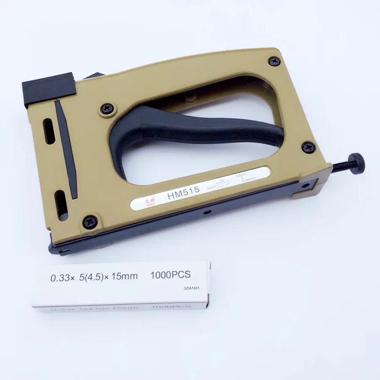 HM515 руководство штапельного пистолета для степлера гвоздильщик рама tacker с 1000 шт.