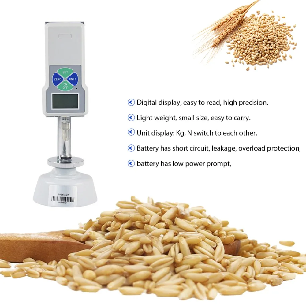 Цифровой измеритель твердости зерна, пенетрометр, склерометр, измеритель твердости, измеритель пшеницы, риса, корма, анализатор частиц, монитор