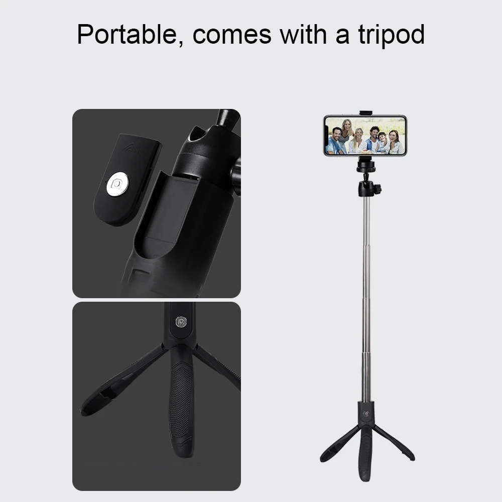 CASEIER 3 в 1 Мини Bluetooth селфи палка для iPhone IOS Android мобильный телефон штатив 360 градусов
