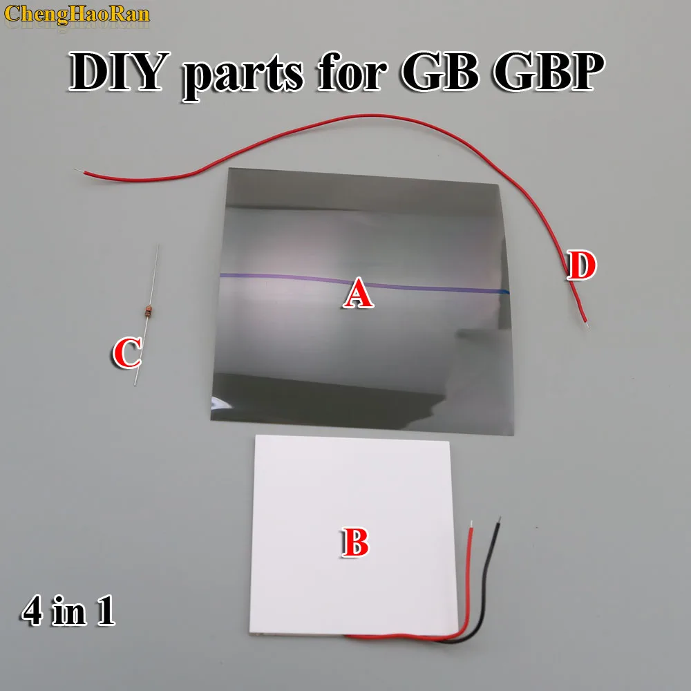 ChengHaoRan A B C D X DIY для Gameboy DMG 001 GB GBP мод с подсветкой используется холодная белая ЖК