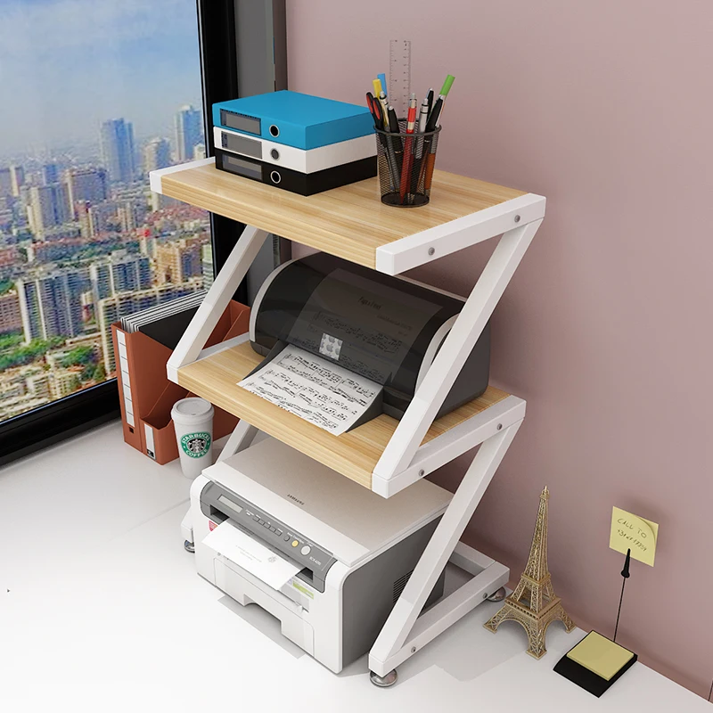 Creative Printer Shelf Office Desktop Shelf Document Double Deck
