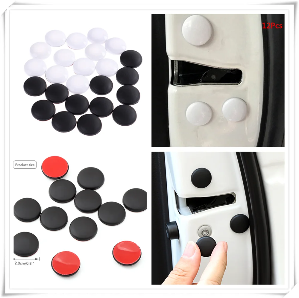 

12Pcs black Car Door Lock caps Screw Protector Cover For Chevrolet WTCC Sequel Nubira Monte Kodiak Epica GPiX Jay Groove