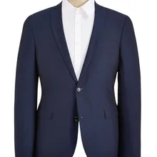 HCF by Air Мужская 1 шт 2 кнопки плоский воротник Тощий Шарм повседневная одежда с новым дизайном мужские костюмы куртка темно-синий