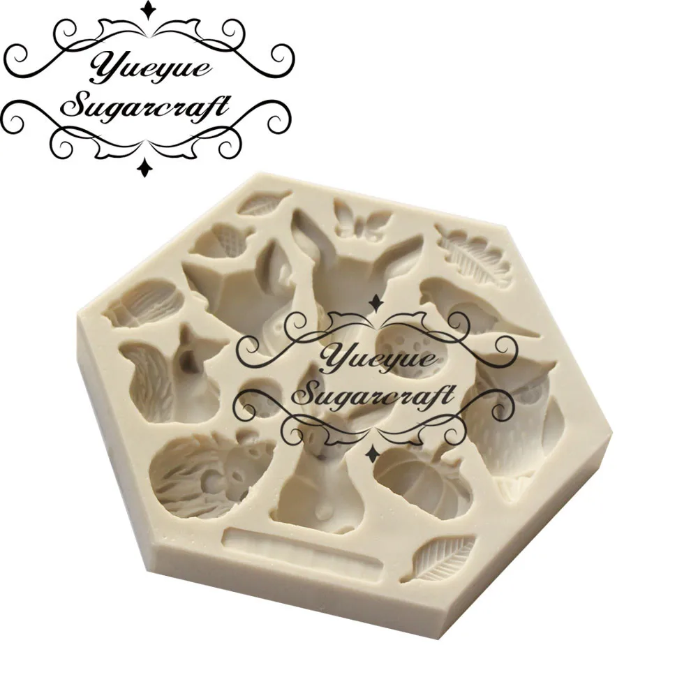 

Yueyue Sugarcraft Animal Silicone mold fondant mold cake decorating tools chocolate gumpaste mold