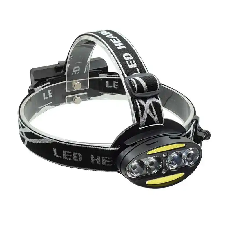 Beste WasaFire Led Torch 18650 Koplamp Camping Licht 8 LED Koplamp Oplaadbare T6 Led Head Lamp Met 18650 Batterij + Lader